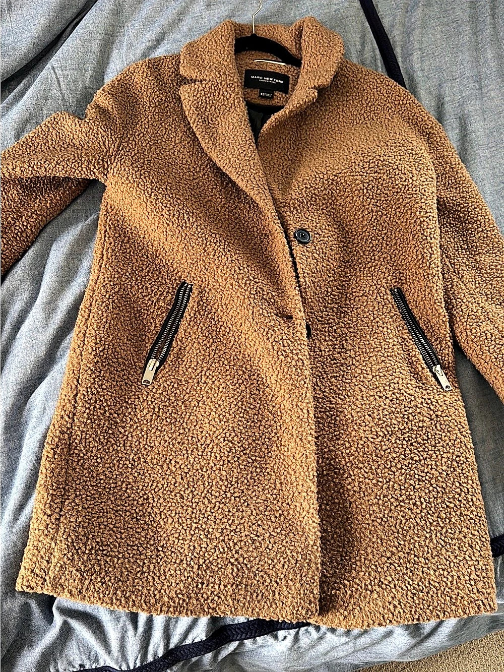 Marc New York Brown Teddy Coat
